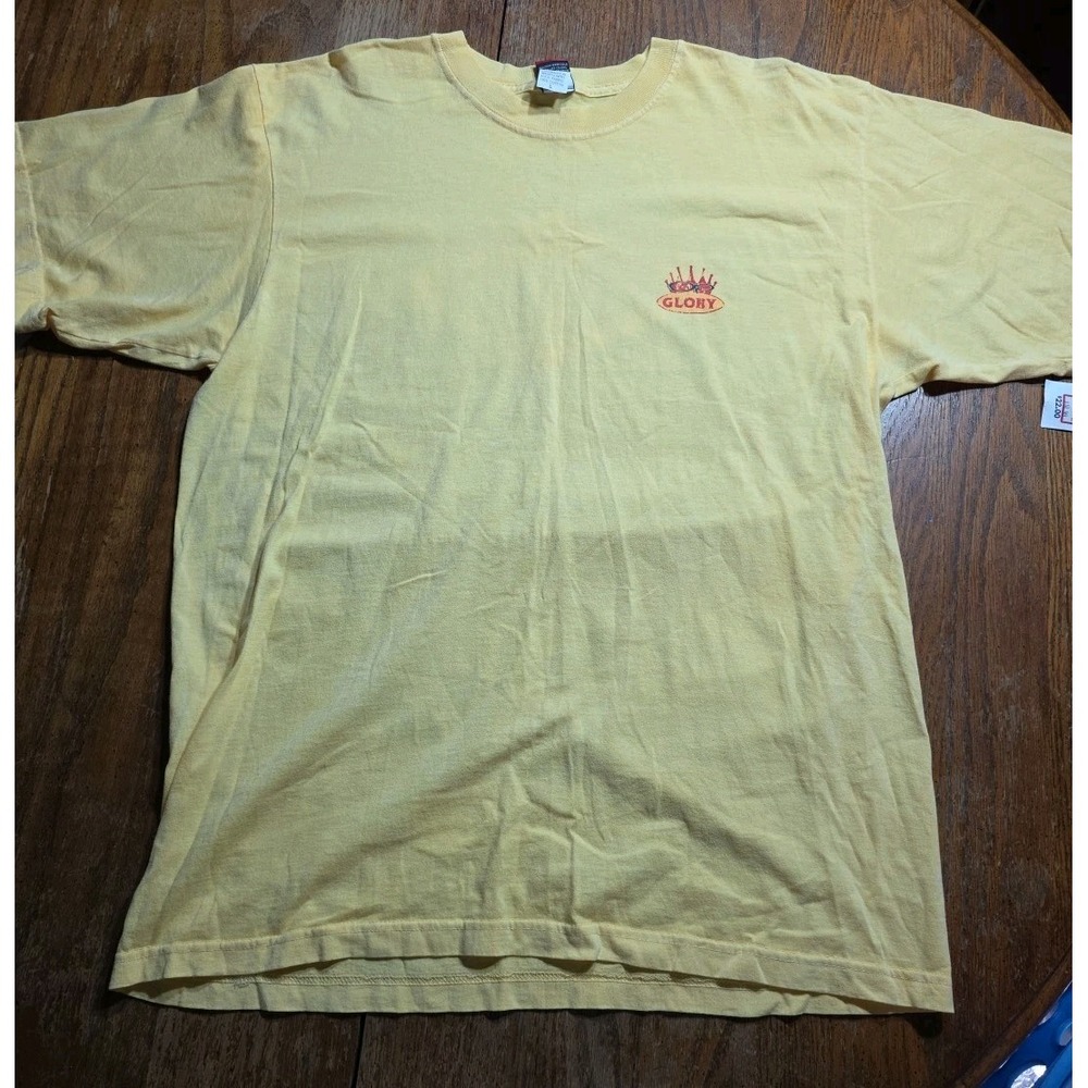 Vintage Y2K OP Board Co.‎ Dead Stock yellow T-shirt Men's Size L Grunge Surfer